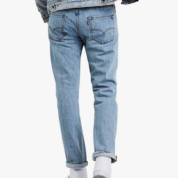Levi’s 501 Original Stonewash Light Denim Jeans 36 - Picture 2 of 7